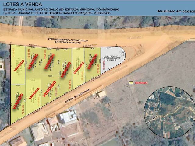 #TER-131 - Área para Venda em Atibaia - SP